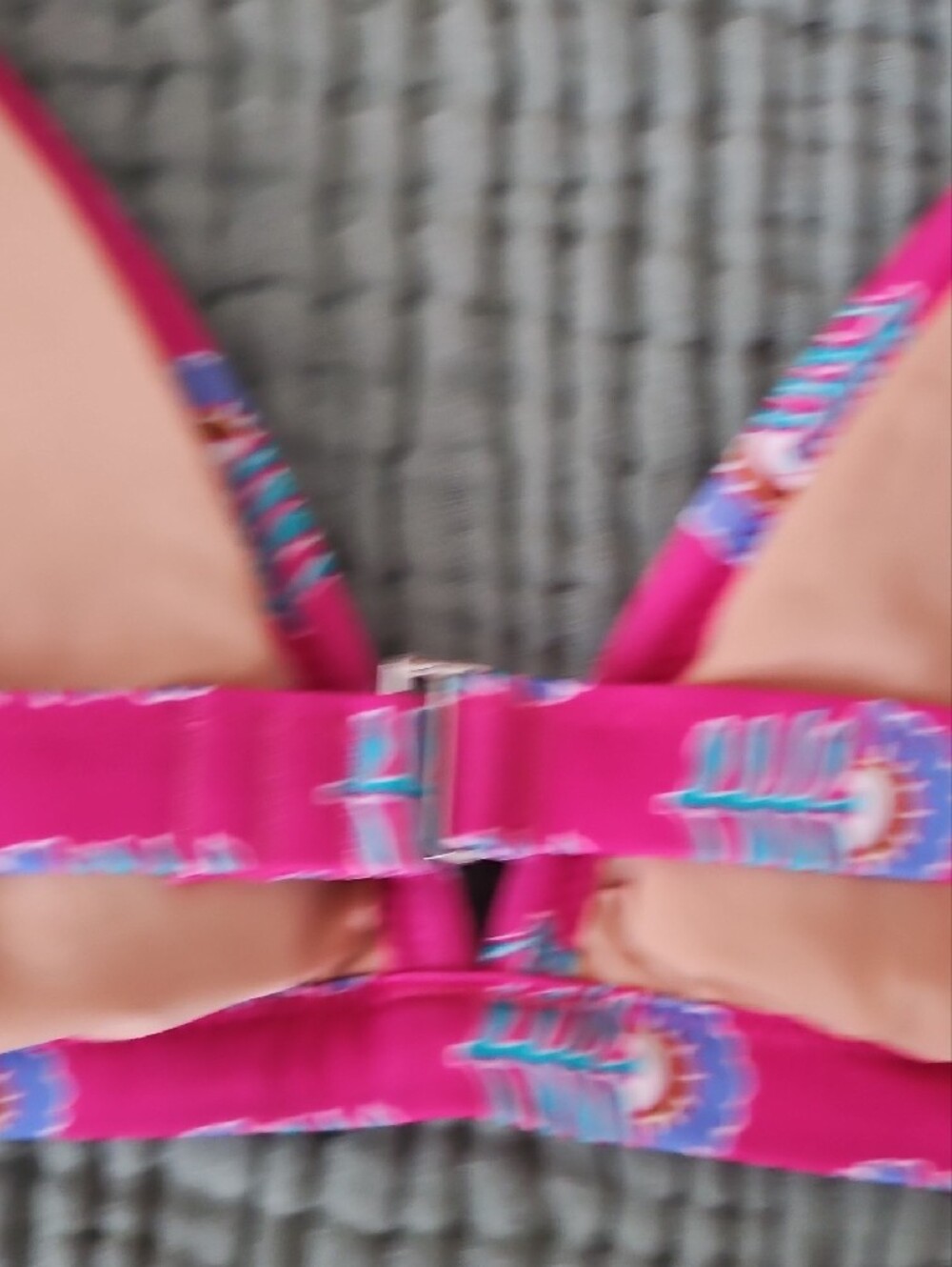 J. Crew Hot Pink Printed High-Waist Bikini Set - Picture 8 of 9